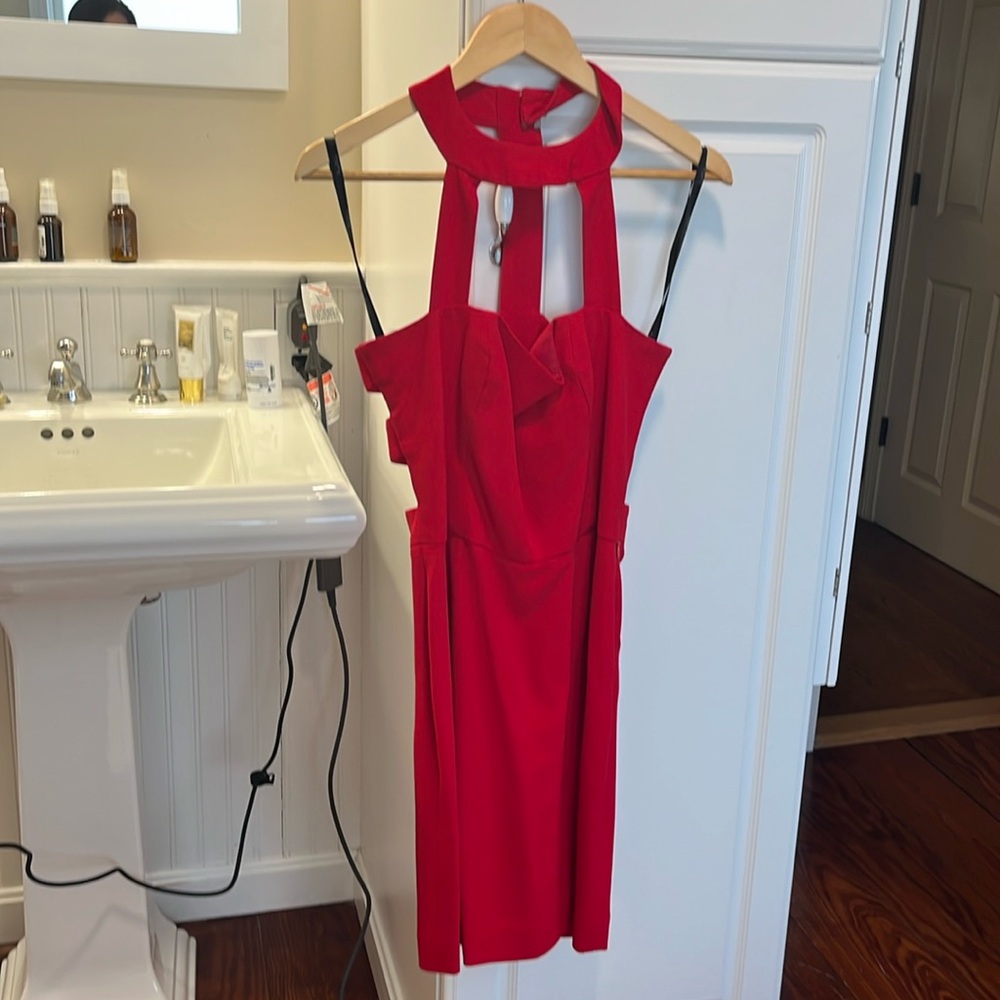 NICOLE MILLER VINTAGE 90’s little red dress size 10 (runs small)Valentine Red.